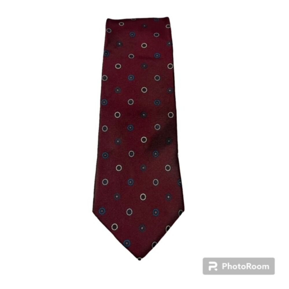 Harbour Club Italy Maroon Italian Silk Neck Tie